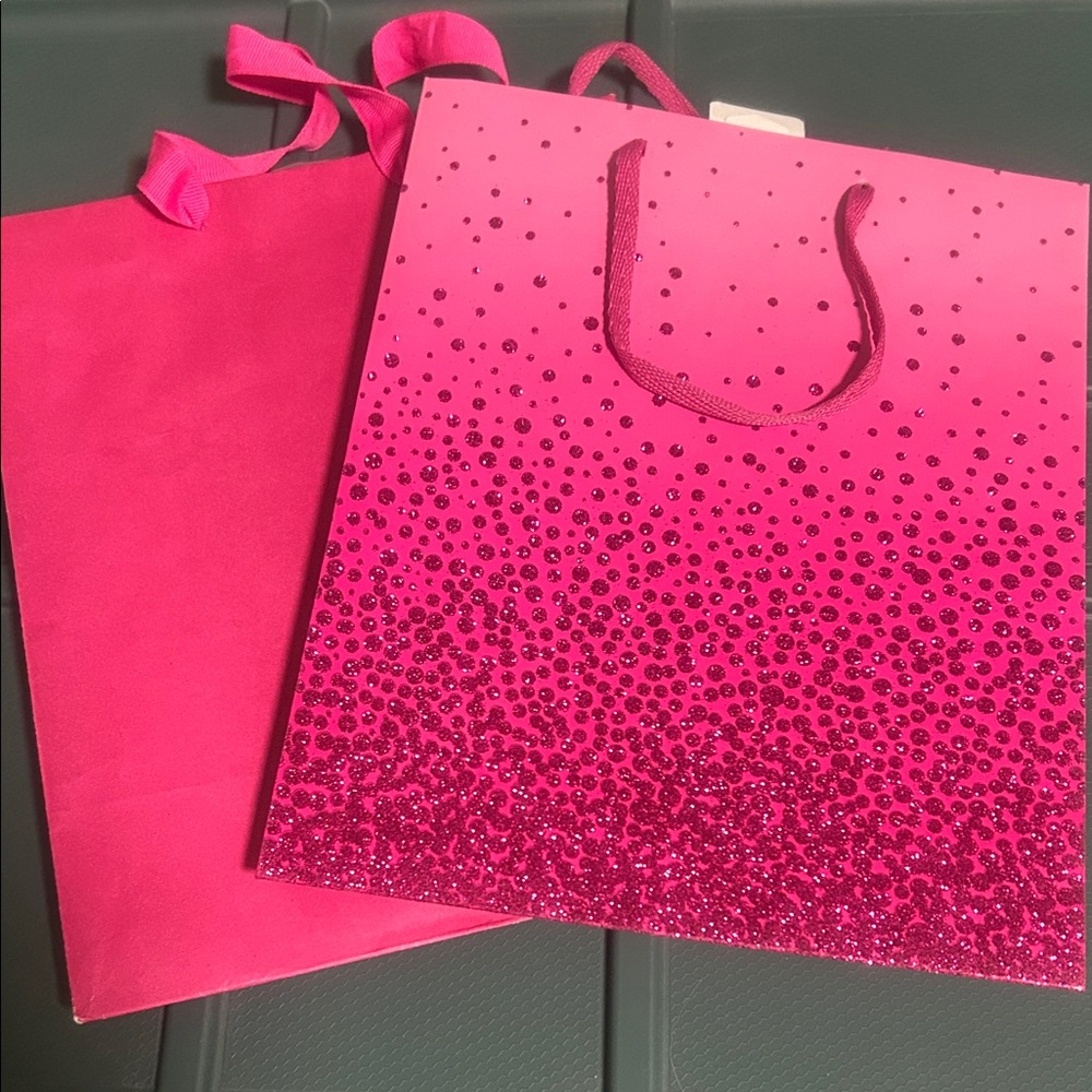 Small pink gift bag set